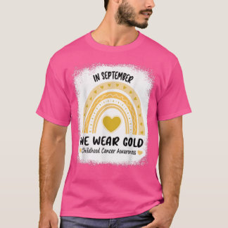 Camiseta Em setembro Vestimos a consciencialização do Cance