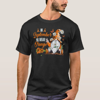 Camiseta Em setembro, Vestimos a Leucemia Laranja