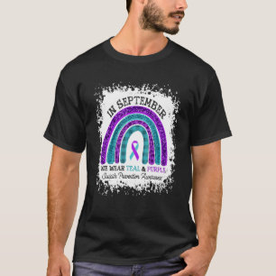Camiseta Em Setembro, Vestimos A Preve De Suicídio Em Teal