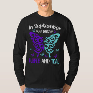 Camiseta Em Setembro, Vestimos A Preve De Suicídio Em Teal 