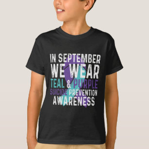 Camiseta Em setembro Vestimos A Prevenção Do Suicídio De Ro