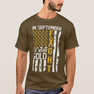 Camiseta Em setembro Vestimos Awa, Cancer de Infância dos E