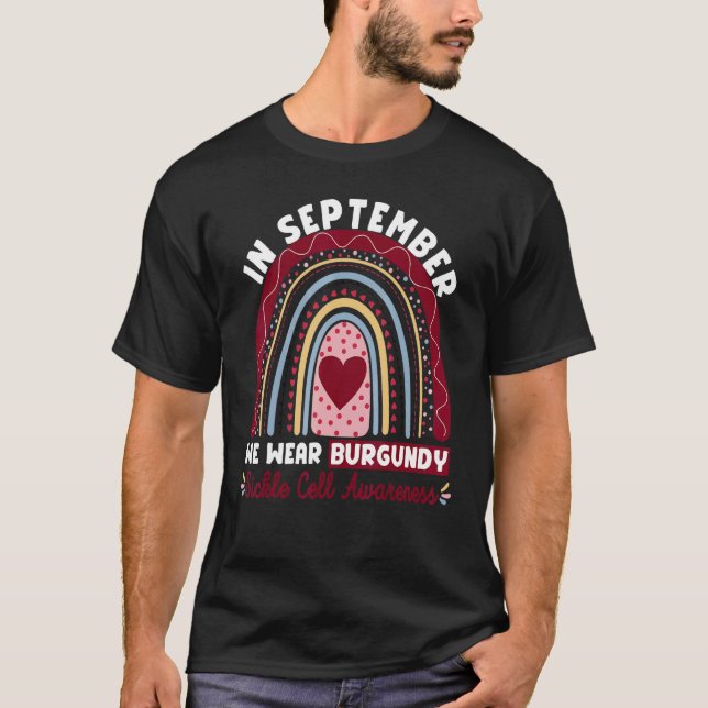 Camiseta Em setembro Vestimos Awarenes Células Falsiformes  (Frente)