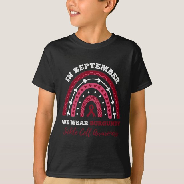 Camiseta Em setembro Vestimos Awarenes Células Falsiformes  (Frente)