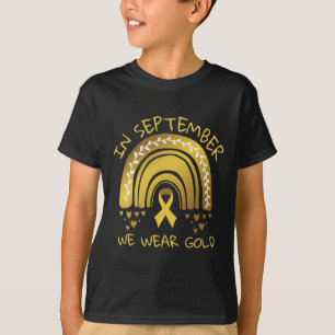 Camiseta Em setembro Vestimos - Consciência do Cancer infan