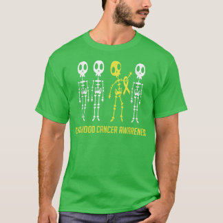 Camiseta Em setembro Vestimos esqueleto Cancer de infância 
