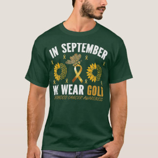 CAMISETA EM SETEMBRO, VESTIMOS O CANCER DOURADO AWARENE
