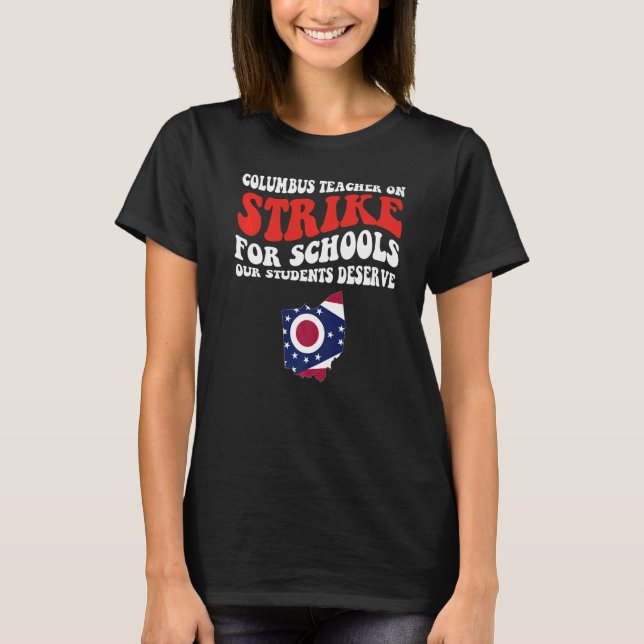 Camiseta Em Strike Columbus Ohio Professores em Escolas Str (Frente)