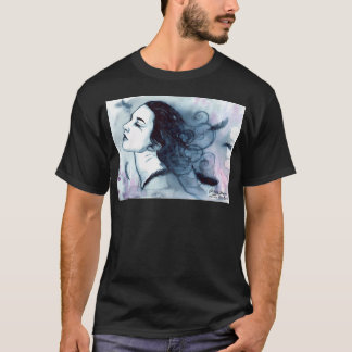 Camiseta Em Sua Sombra - Pintura De Aquarela Gótica