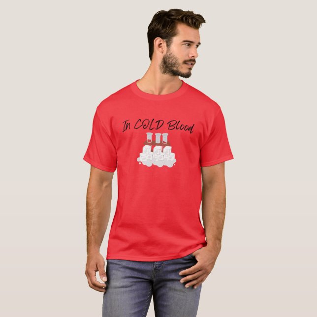 Camiseta Em T-Shirt De Sangue Frio (Frente Completa)