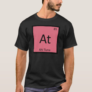 Camiseta Em - Tabela Periódica da Química do Atum Ahi
