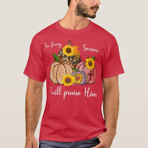 Camiseta Em Todas As Sessões Eu Irei Louvá-Lo Pumpki De Gir