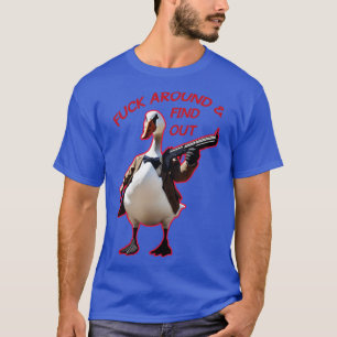 Camiseta Em torno Descubra o ganso do Bobo
