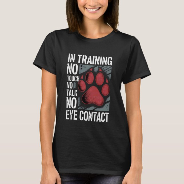 Camiseta Em Treinamento Sem Toque Sem Conversa Sem Contato  (Frente)