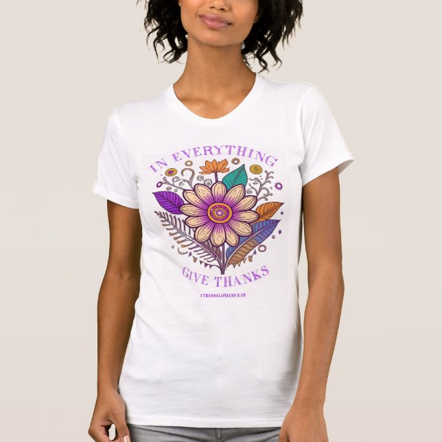 Camiseta Em Tudo Dai Graças (Frente)