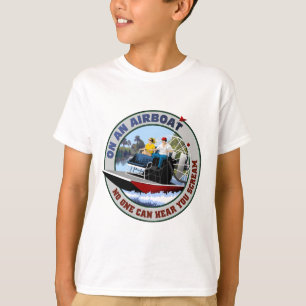 Camiseta Em um Airboat ninguém pode ouvi-lo gritar