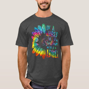 Camiseta Em Um Cheio Mundial De Girassol Ser Uma Abuela Ofe