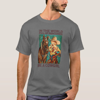 Camiseta Em Um Cheio Mundial De Princesas Seja Uma Vaquinha