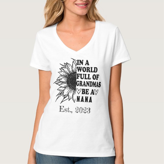 Camiseta Em Um Cheio Mundial, Seja Uma Mamã Mimi Mamãe (Frente)