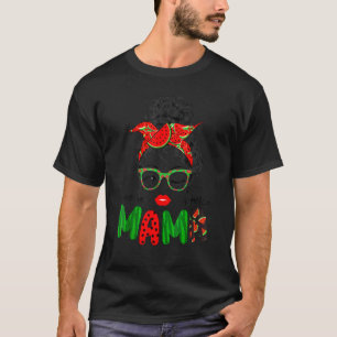 Camiseta Em Um Melon Mama Messy Bun Watermelon Summer