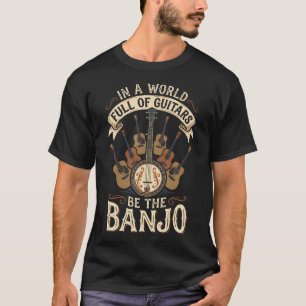 Camiseta Em Um Mundo Cheio De Guitarras Seja O