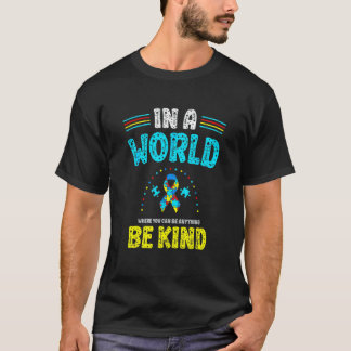 Camiseta Em Um Mundo Seja Gentil Dia de Conscientização do 