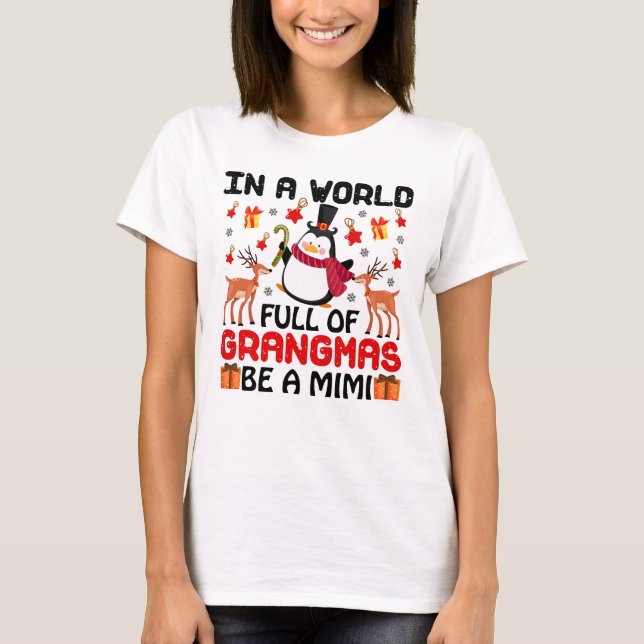 Camiseta Em um mundo ser um mimi (Frente)