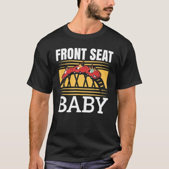 Camiseta Em Um Rollercoaster De Porta copos De Cilindro (Frente)