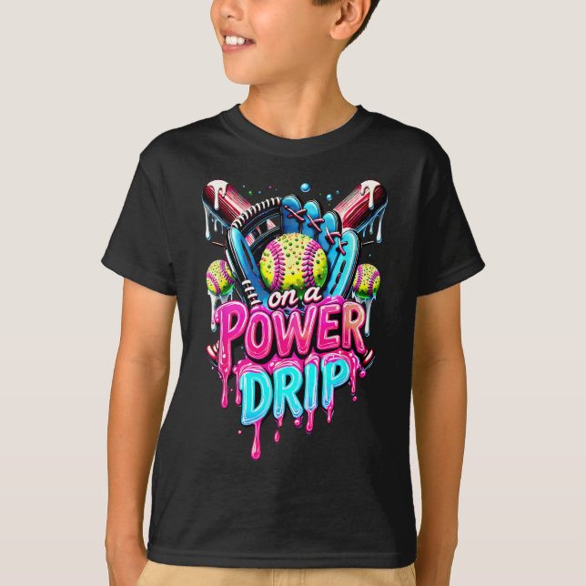 Camiseta Em um sorvete Softbyll pingando com S (Frente)