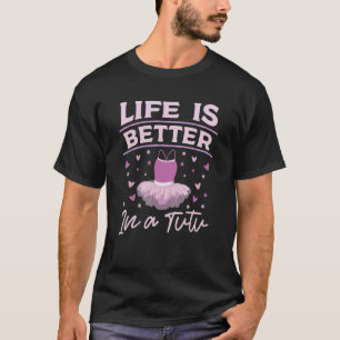 Camiseta Em Uma Dança De Professores Do Balé Tutu Ballerina