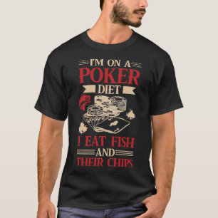 Camiseta Em Uma Dieta Eu Comi Peixes E Seu Boné De Chips