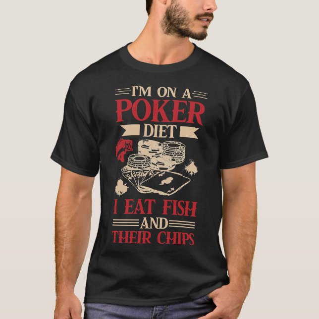 Camiseta Em Uma Dieta Eu Comi Peixes E Seu Boné De Chips (Frente)