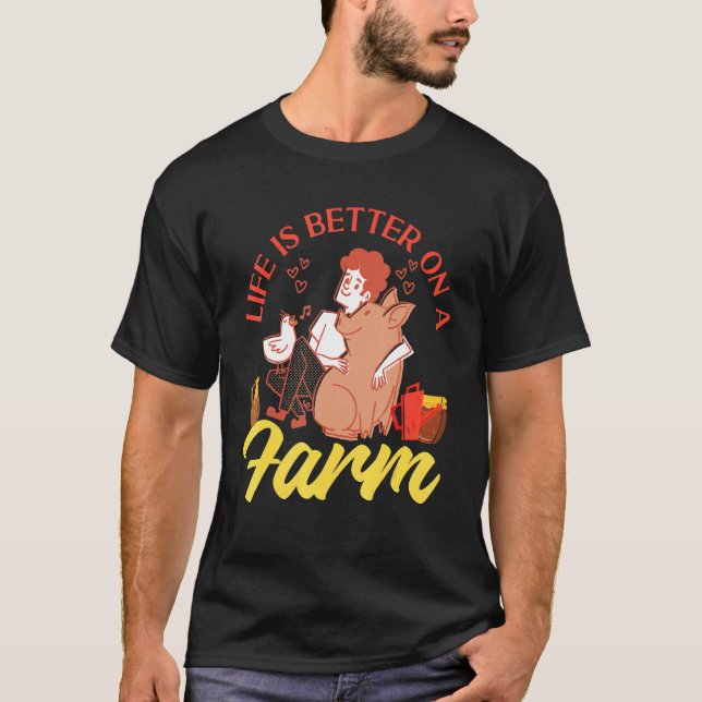 Camiseta Em Uma Fazenda (Frente)