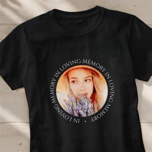 Camiseta Em uma memória simples Foto personalizada moderna