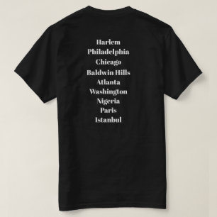 Camiseta "em volta do quarteirão, em todo o mundo," HWM