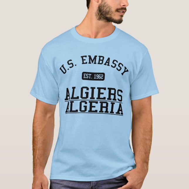 Camiseta Embaixada Argel, Argélia (Frente)
