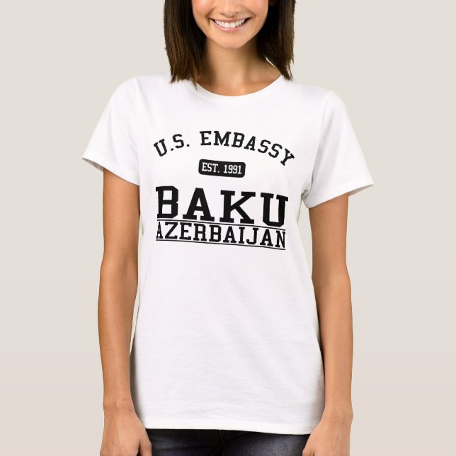 Camiseta Embaixada Baku, Azerbaijan (Frente)