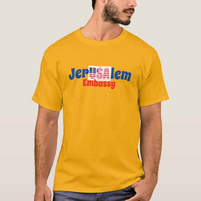 Camiseta Embaixada de Jerusalem EUA (Frente)