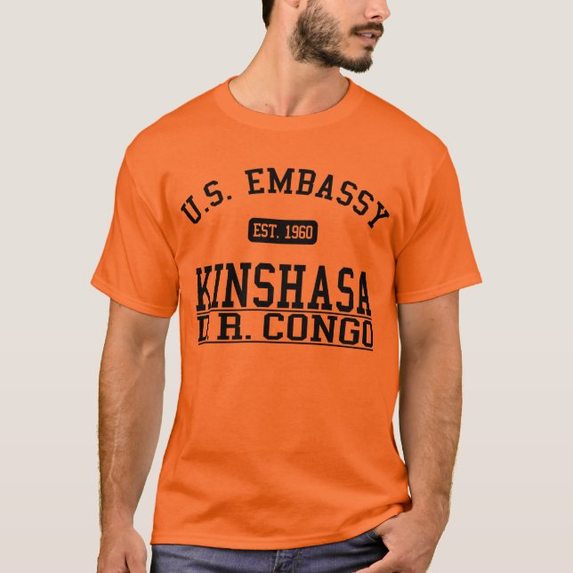 Camiseta Embaixada Kinshasa, D.R.C. (Frente)