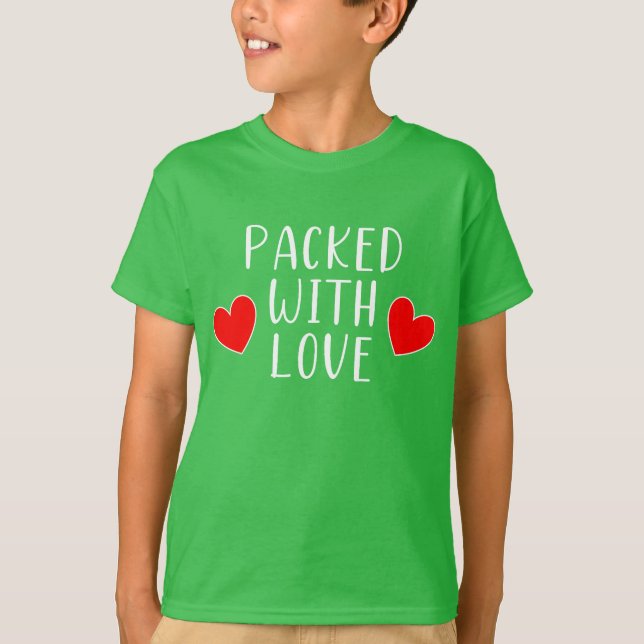 Camiseta Embalado com T-Shirt do Amor (Frente)