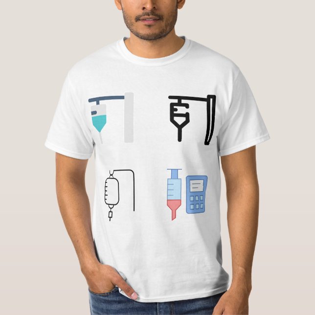 Camiseta Embalagem com adesivo para Enfermagem com Terapêut (Frente)