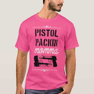 Camiseta Embalagem de pistola branca