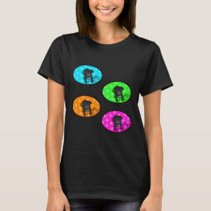Camiseta Embalagem interior de recipiente preto Camisa-T cl