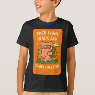 Camiseta Embalagem Leve Caminhada Longe Reclamar Depois Gat
