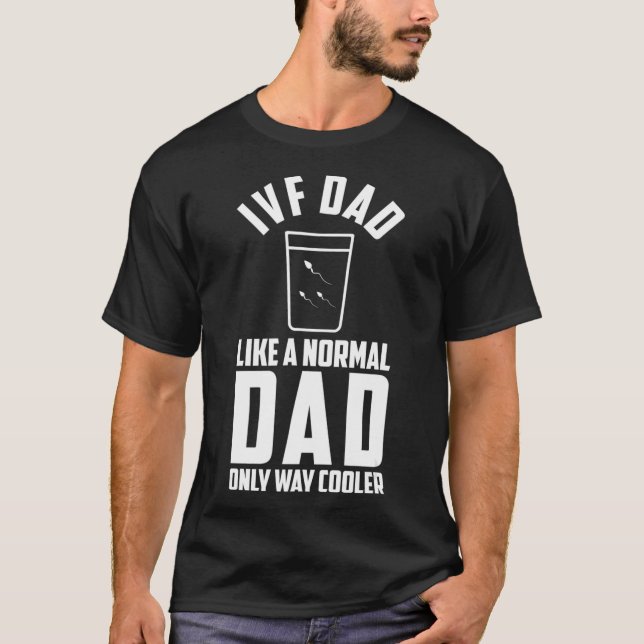 Camiseta Embalagens do Dia de Transferência do Pai do Ivf I (Frente)