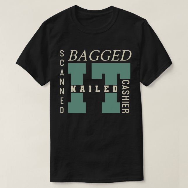 Camiseta Embalar, Acertar, Escanear (Frente do Design)
