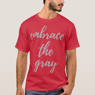 Camiseta Embale a Cinza cabelo prateado para envelhecer