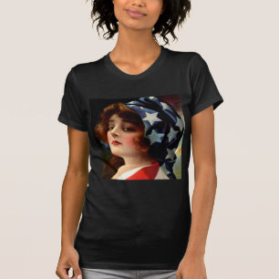 Camiseta Embandeire a senhora 4o da arte patriótica do