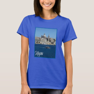 Camiseta Embarcação de pesca com canas em La Valetta Harb