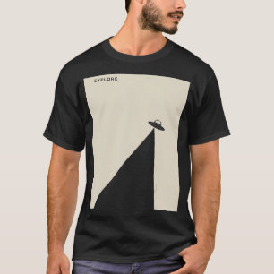 Camiseta Embarcação espacial Hero Viagem Hero Mínimo do Sur
